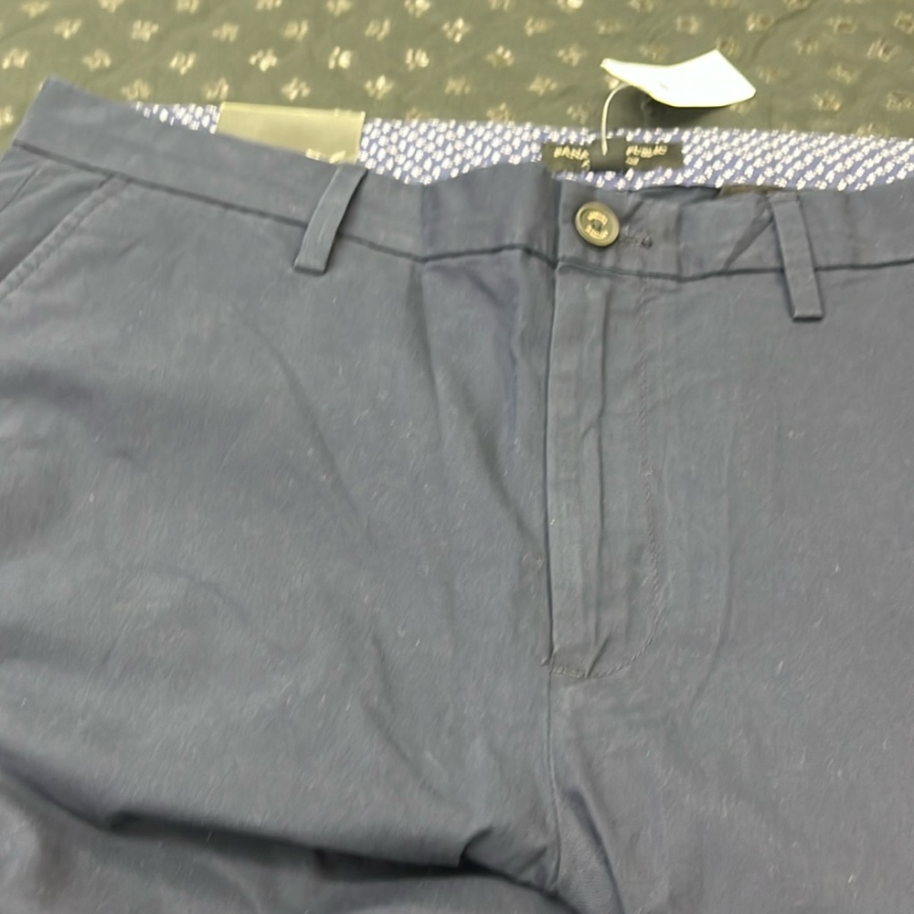 Men’s 35 waist blue  chino cotton pants new